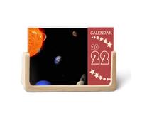 Planet Red Blue Dark Night Sky 2022 Calendario da scrivania 12 mesi