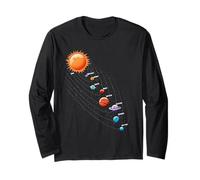 Planet Science Nerd Geek Physics Universe Sun Maglia a Manica