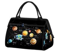 Planet Solar System Borsone da viaggio per donne e uomini, 24 l, borsa da weekend con pianeta galassia borsa sportiva da viaggio per palestra o per la notte, Colore, (24L) UK, Organizer per borse