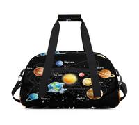 Planet Solar System Borsone sportivo per donne e uomini, Planet Galaxy, 24 l, borsa da viaggio o da palestra, per bambini, ragazze e ragazzi, Colore, (24L) UK, Organizer per borse