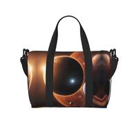 Planet Space Solar System - Borsone da viaggio da donna, grande borsa da viaggio per weekender, borsa per allenamento in palestra, borsa da ospedale per mamma, nero, Taglia unica