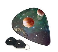 Planet space Solar System - Plettro per chitarra elettrica, plettri per chitarra acustica, chitarra elettrica, basso, accessori per chitarra, confezione da 6, 0,46 mm