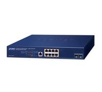 PLANET Layer 3, 8 porte 2.5GBASE-T Gestito L3 2.5G Ethernet (100/1000/2500) Supporto Power over Ethernet (PoE) 1U Blu