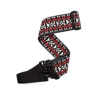 Planet Waves 20N00BJ Hootenanny Cinghia intrecciata per Banjo, Rosso/Argento