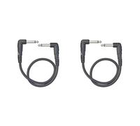 Planet Waves Classic Serie - Cavo patch con connettori ad angolo retto, 30 cm (1 piede), 1 pezzo (Confezione da 2)
