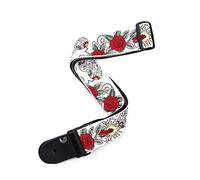 Planet Waves Tracolla in tessuto intrecciato per chitarra, tema Dia de los Muertos