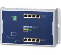 Switch di rete PLANET IP30, IPv6/IPv4, 4-Port Gestito L2/L2+ Gigabit Ethernet (10/100/1000) Supporto Power over (PoE) Blu, Grigio [WGS-4215-8HP2S]