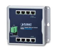 PLANET WGS-803 - Industrial 8-Port 10/100/1000T Wall-mount Switch (-10~60 degrees C)