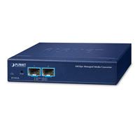 Planet XT-915A 2-Port 10G/1GBASE-X SFP+ Managed Media Converter(IPv4/IPv6 Dual stack management, supports TLSv1.2/SSHv2/SNMPv3 Cybersecurity features, LFP, 802.1Q VLAN, ERPS Ring, PLANET CloudViewer a