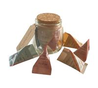 Planet Zero Set regalo maschera per il viso in argilla naturale in un barattolo di vetro da 300 ml con coperchio in sughero - Campioni Argiletz