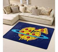 Planeta EN Forma DE - Tappeto decorativo per soggiorno, morbido, lavabile, per camera da letto, soggiorno, antiscivolo, per camera da letto, soggiorno, 160 x 122 cm