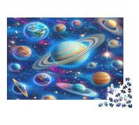 Planetaas cosmici 1000 pezzi Puzzle in legno puzzle puzzle giocattoli sfida gioco eduGatosivo per la decorazione della parete della casa degli adulti 1000 pezzi (75 x 50 cm)