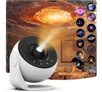 Planetarium - Proiettore a stella, proiettore FLEVO Galaxy per camera da letto, 13 in 1, luce notturna realistica HD con dischi galassie, per bambini, soffitto, casa, soggiorno, decorazione regalo di