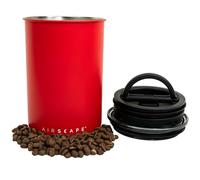 Planetary Design Airscape - Barattolo per caffè in acciaio inox, contenitore per alimenti, coperchio ermetico brevettato, per estrarre l'aria in eccesso per preservare la freschezza degli alimenti (M,