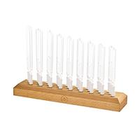 Planetary Therapy Tuning Fork Holder (contiene 27 pezzi) - MADE IN EUROPA - per meditazione, guarigione del suono e yoga, legno di faggio