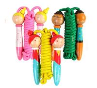 PLANÈTE BOIS Corda per Saltare-FSC-030141-1 pezzo-Modello Casuale-Legno-Gioco per Bambini-Ricreazione-Da Collezionare-13,5 cm x 4 cm-A Partire dai 3 Anni, 030141