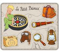 PLANÈTE BOIS-Il Piccolo Principe Educativo Principe-865003-5 Pezzi-Multicolore-Legno-Gioco per Bambini-Puzzle per Bambini-21,5 cm x 17,5 cm-A Partire dai 18 Mesi, Colore Colorato, 865003