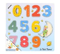 PLANÈTE BOIS - Puzzle Numeri - Gioco Educativo - Il Piccolo Principe - 865005-11 Pezzi - Multicolore - Legno - Gioco per Bambini - Puzzle per Bambini - 30 cm x 30 cm - A Partire dai 2 Anni