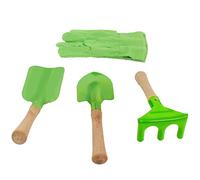 PLANETE Plante - Set di 3 Attrezzi da Giardinaggio per Bambini e Guanti - Attrezzi da Giardinaggio - 170516 - Metallo - Giardino - Natura - Pianta - Fiori - Gioco per Bambini - A Partire dai 3 Anni