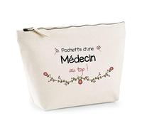 Planetee Astuccio medico al top | Idea regalo Collega Lavoro in pensione Borsa Trucco Toilette, beige, Astuccio da toilette