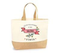 Planetee Borsa Gli Affari di una valerie d'Inferno | Borsa da spiaggia da corsa in cotone e tela di iuta idea regalo donna