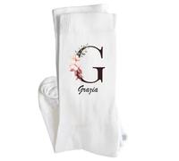 Planetee Calzini Divertenti con Scritta Grazia | Uomo Donna, Cotone, Punta Rinforzata, Tallone senza Cuciture 36-40 a 41-45 | Sport Ufficio Tutti i Giorni | Regalo Compleanno Natale