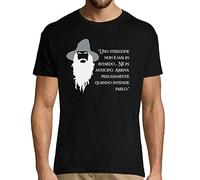 Planetee T-Shirt Uomo Gandalf | Maglietta Citazione del Signore degli Anelli L