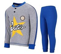 Planetex Pigiama Inter Bimbo Abbigliamento Calcio FC Internazionale PS 26898-5 Anni-Grigio Melange