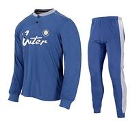 Planetex Pigiama Uomo Inter Lungo Abbigliamento Calcio FC Internazionale PS 26888-S-Denim