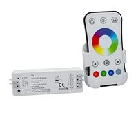 Planetitaly Centralina controller RGB multicolore RF 2.4Ghz 12.5A 3CH dimmer 1224V dc 288W strisce luci LED con telecomando
