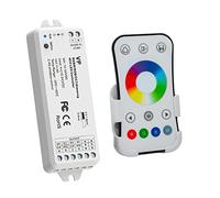 Planetitaly Centralina VP controller RGB multicolore RF 2.4Ghz 15A 4CH dimmer 12/24V dc 288W strisce luci LED con telecomando RGBW
