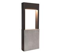 Planetitaly CHERTAN Lampione LED 12W lampioncino alluminio cemento pietra IP54 luce esterni giardino viale 230V varie misure 45cm (450mm)