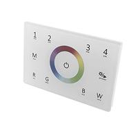 Planetitaly Controller RF Pannello da Parete Incasso 503 Telecomando RGBW DMX512 4 Zone 230V