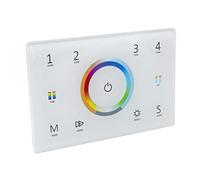 Planetitaly Controller RF pannello parete muro incasso 503 telecomando RGBW RGB CCT compatibile DMX512 4 zone 230V
