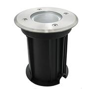 Planetitaly faretto LED 6W RGB calpestabile segnapassi tondo incasso terreno IP65 carrabile lampada GU10 RGBW 3000K 6000K giochi luce colorata tondo quadrato (Senza lampada, Tondo)