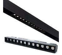 Planetitaly Faretto track binario magnetico LED 12W CCT da 3000K a 6400K barra lineare SPOT 48V per interni luci vetrina negozio ufficio cucina luce dimmerabile