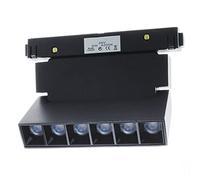 Planetitaly Faretto track LED 6W barra orientabile 180 gradi per binario magnetico luci vetrine, negozio, ufficio, quadri, Dimmerabile luce CCT 3000K 4000K 6400K alimentazione 48V