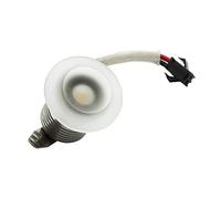 Planetitaly Mini faretto led vetro 3w segnapassi punto luce vetrato luci scale pareti gradini 230v foro incasso 30mm