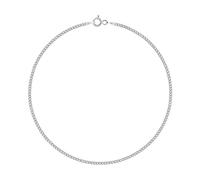 PLANETYS - Cavigliera Argento Sterling 925 Rodiato Modello Catenina Barbazzale (Grumetta) Larghezza: 1.5 mm Lunghezza: 24 cm