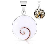PLANETYS - Ciondolo Albero della Vita Occhio di Santa Lucia Argento Sterling 925