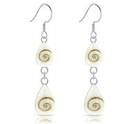 PLANETYS - Orecchini Gocce d'acqua Occhio di Santa Lucia Shiva Argento Sterling 925
