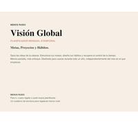 Planificador Atemporal Reversible: Visión Global y Enfoque Diario. Agenda sin Fechas con Planificador Mensual, Semanal, Metas y Habit Tracker.