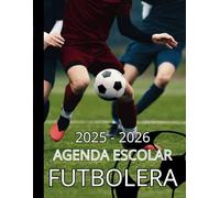 Planificador escolar futbolera 2025-2026 Semana vista: Agenda Escolar de Temática Futbolera 2025-2026 | deportistas o estudiantes de primaria | los Mejores Jugadores de Fútbol