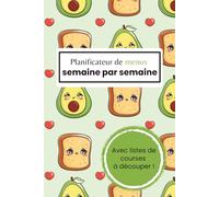 Planificateur de menus: Un joli carnet pour planifier tous vos menus de la semaine !