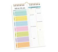 Planificateur De Repas - 52 Feuilles De Listes De Courses | 21 X 15 X 1,5 Cm | Liste De Courses | Planificateur Hebdomadaire Papier | Pour La Maison, La Cuisine Et L'intérieur