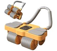 Plank AB Roller, Roller AB con supporto del gomito | Rullo di rimbalzo automatico AB con 4 supporti del gomito,Attrezzature per l'allenamento del fitness della casa di base per il rafforzamento di