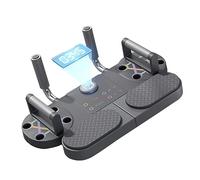 Plank Board Trainer, Timer Ad Angolo Regolabile Plank Push Up Trainer per il Fitness (Grigio)