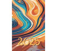 Planner 2025, 2026, 2027, 2028, 2029, 2030 Marble: 378-page Calendar for every day of the year, including every hour with extra montly and yearly page with Marble art