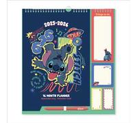 Grupo Erik: Calendario Famiglia 2026 Disney Stitch| Calendario Stitch 2026 da muro con 4 colonne, 30x34cm, da Settembre 2026 a Dicembre 2026 con To Do List, stickers e penna inclusa