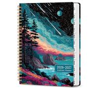 Planner 2026-2027, planner accademico mensile e settimanale da luglio 2026 a giugno 2027, copertina rigida per studenti e insegnanti, calendario con linguette, perfetto per forniture scolastiche per